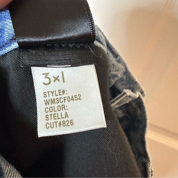 3x1 Womens Fringe Jeans “Stella” Straight Leg Frayed Fringe Button fly Size 25 - Picture 13 of 13